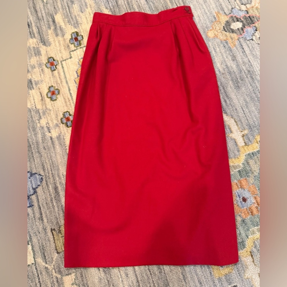 Pendleton Women’s Wool Skirt Vintage Red Size 6 Petite